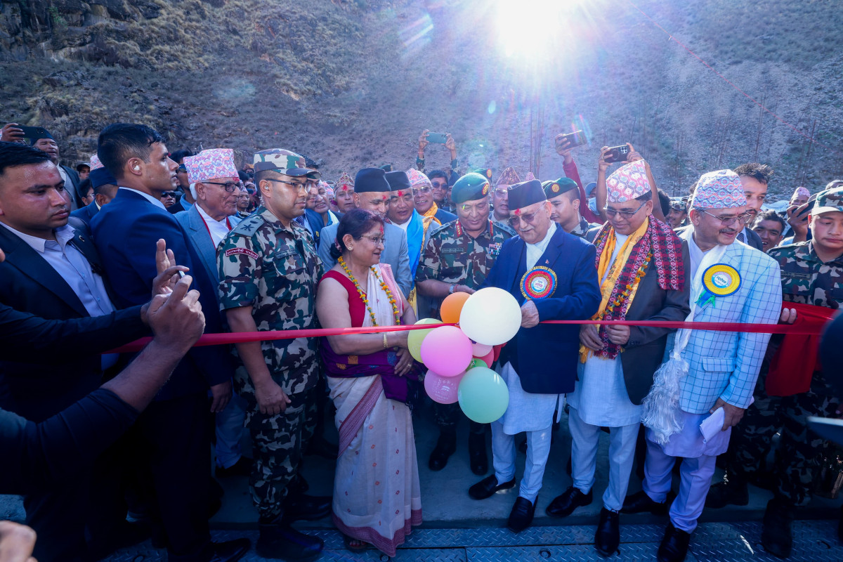 कर्णाली कोरिडोर चुवाखोला बेली ब्रिज उद्घाटन,  सिमकोट अब जोडियो राष्ट्रिय सडक सञ्जालमा