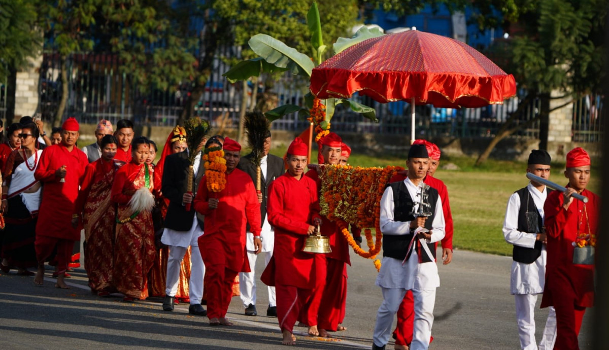 आज शास्त्रीय विधिअनुसार घर घरमा शुभ साइतको प्रतीक फूलपाती भित्र्याइँदै