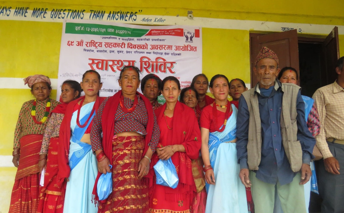 मिलिजुली कालिञ्चोक साकोसको आयोजनामा स्वास्थ्य शिविर सम्पन्न